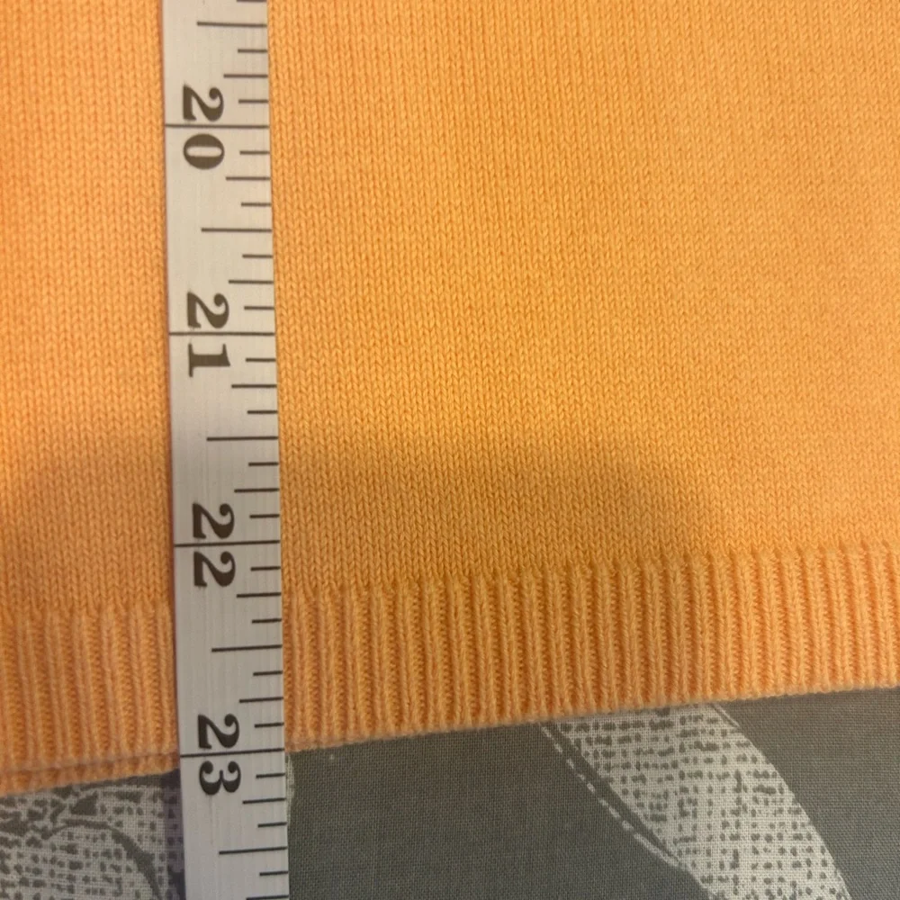🧡”Lauren Ralph Lauren” Orange Sherbet  Tank Sweater Cardigan Set Size PL 🍑 - Picture 8 of 13